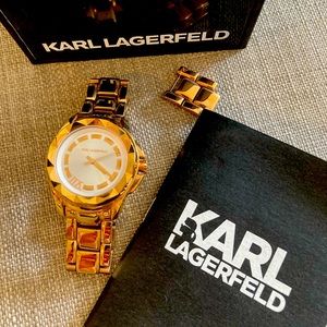 Karl Lagerfeld rose gold watch adjustable